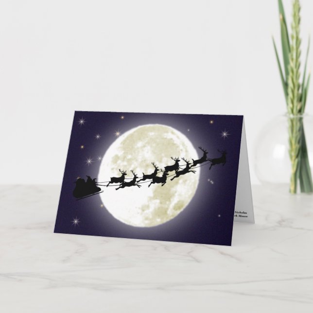 Ett besök från St Nicholas Helgkort (Framsida)