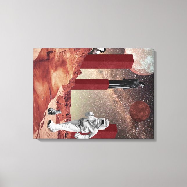 Ett besök i Mars Canvastryck (Framsida)