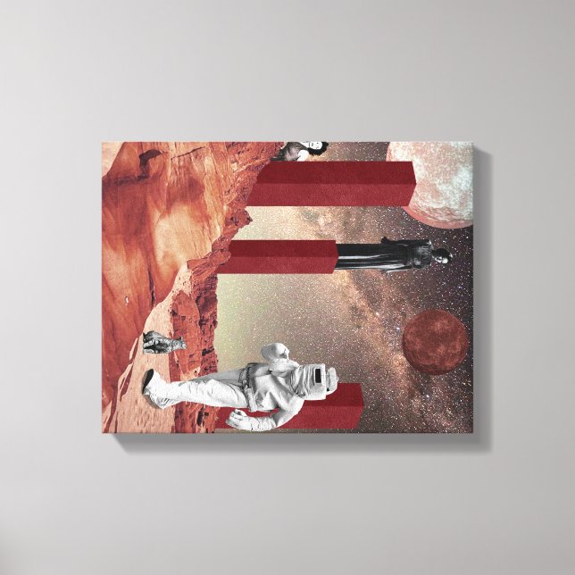 Ett besök i Mars Canvastryck (Framsida)