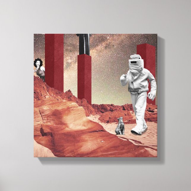 Ett besök i Mars Canvastryck (Framsida)