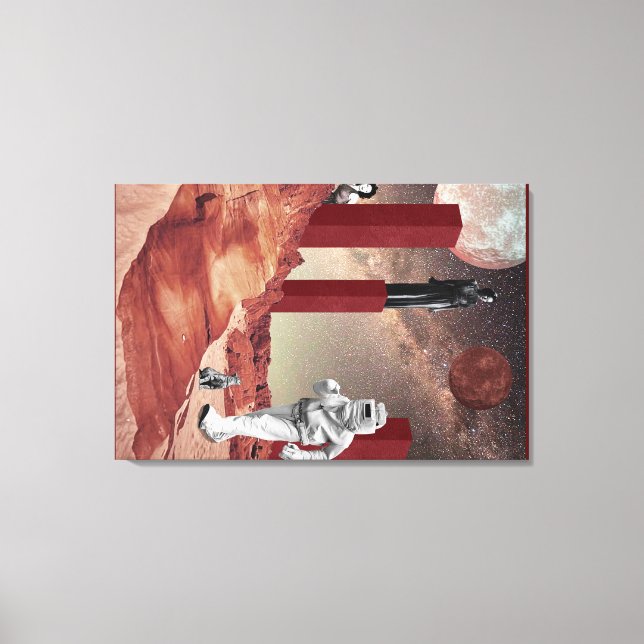 Ett besök i Mars Canvastryck (Framsida)