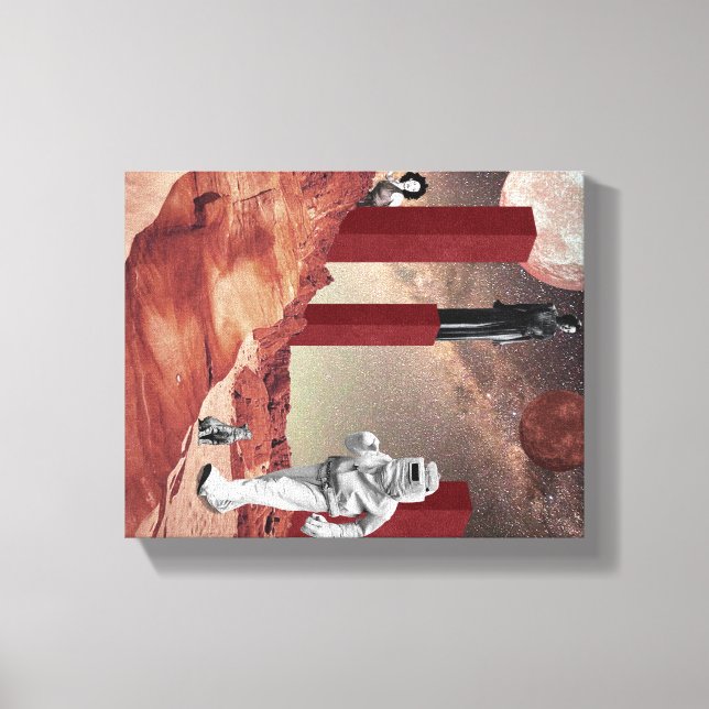 Ett besök i Mars Canvastryck (Framsida)