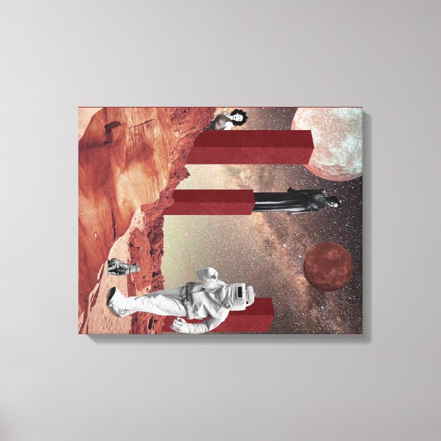 Ett besök i Mars Canvastryck (Framsida)