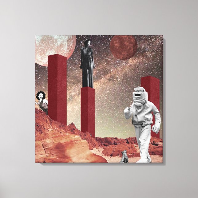 Ett besök i Mars Canvastryck (Framsida)