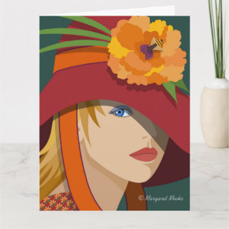 Ett bi i hennes Bonnet-mappade anteckningskort ell