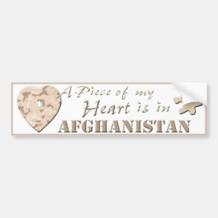 Ett biet av min hjärta är i Afghanistan den Bildekal