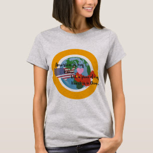 Ett biet av min hjärta är i chinakvinna skjorta t-shirt