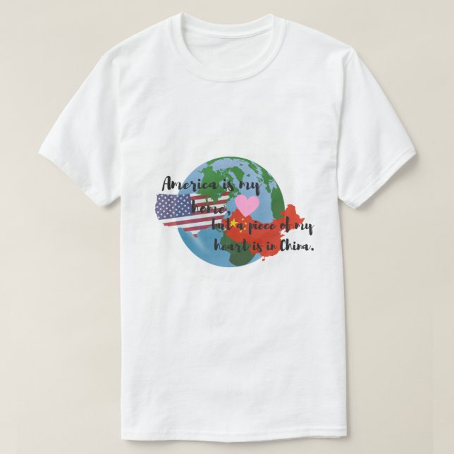 Ett biet av min hjärta är i chinaT-tröja T-shirt (Design framsida)