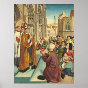 Ett biskop Saint - St. Giles Fine Art Poster