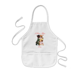 Ett björn påverkar barn Apron Barnförkläde