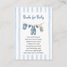 Ett blått Jean Baby-kort för Bok