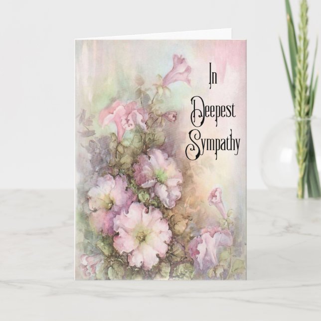 Ett blomsterkort för medkänsla kort (Framsida)