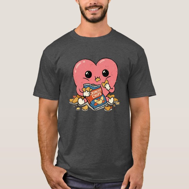 Ett bokstavligt snacksug t shirt (Framsida)