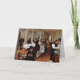 Ett bomullskontor i New Orleans - Edgar Degas Kort