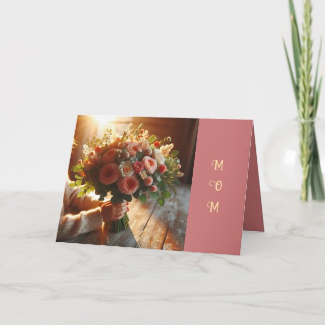 ETT BOUQUET MORS DAG-KORT TACK KORT (Framsida)