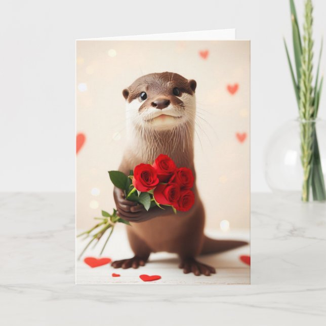 Ett bra brev med Röd ros Kort (Framsida)