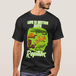 Ett bra liv med reptiler av boskap t shirt