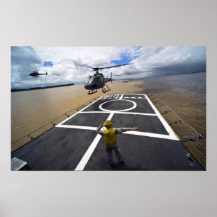 Ett brasilianskt Eurocopter förbereder sig för att Poster