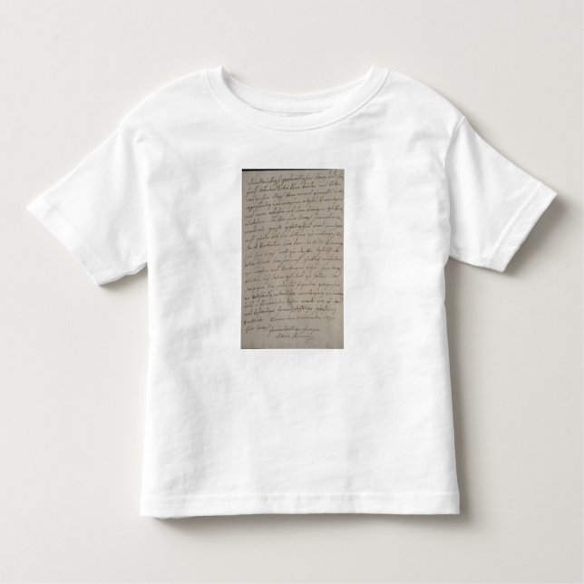 Ett brev från Maria Theresa som görar till kung Tee Shirt (Framsida)