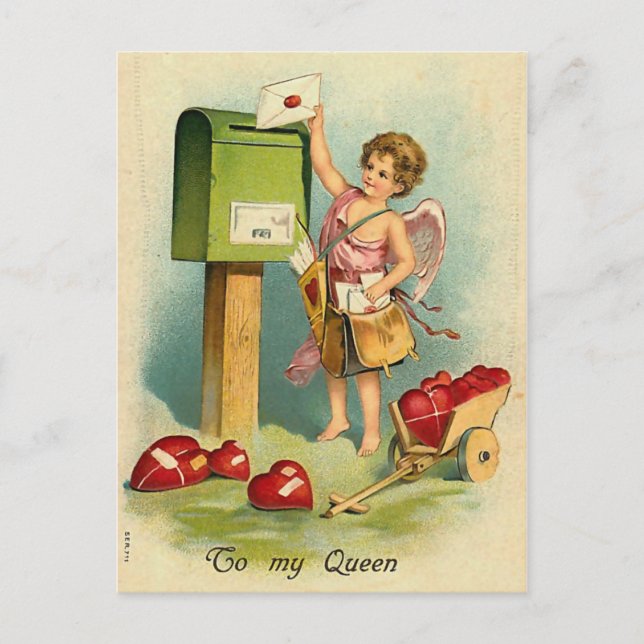 Ett brev till min drottning vykort (Framsida)
