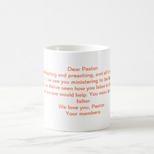 Ett brev till pastorn kaffemugg