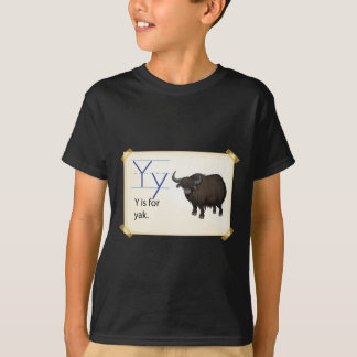 Ett brev Y för yak T Shirt