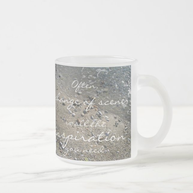 Ett byte av scen är all inspiration du behöver frostad glasmugg (Höger)