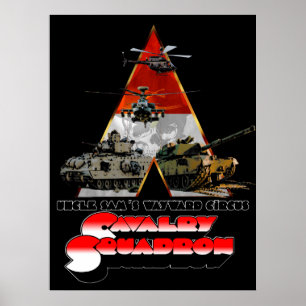 Ett Cav Squadron-återfilmformat poster