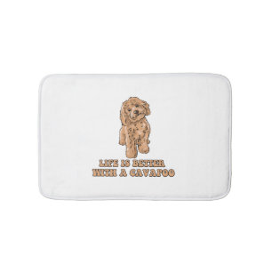Ett Cavapoo - Rolig hund Älskare 1 Badrumsmatta