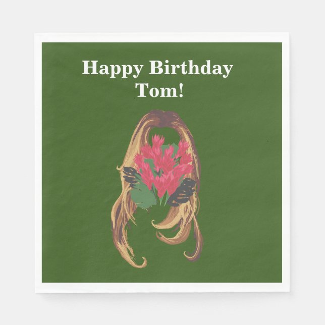 Ett charmingstecken pappersservett (Framsidan)