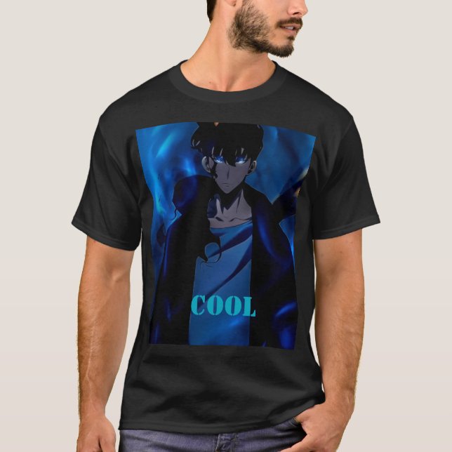 Ett coolt anime-t-shirt. t shirt (Framsida)