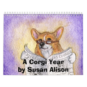 Ett Corgiår av Susan Alison Kalender
