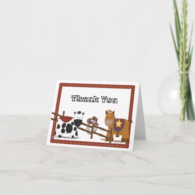 Ett Cowboys Cowgirl-tack Tack Kort (Framsida)