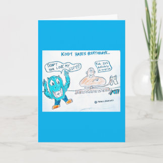 Ett Cute Grattis på födelsedagen-kort Kort