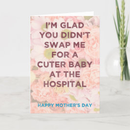 Ett Cuter Baby - roligt Mors dag-kort Helgkort
