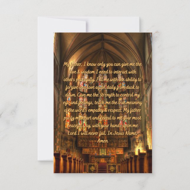 Ett dagligt bön för ett kort för tom hälsning (Framsida)