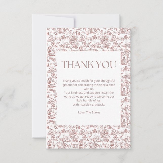 Ett Darling Arrival - tackkort Tack Kort (Framsida)