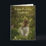 ETT DAUGHTER BIRTHDAY CARD TACK KORT<br><div class="desc">Ett vackert kort för din speciella dotter inuti och ut.</div>