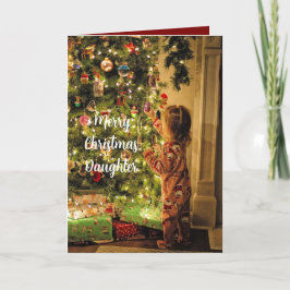ETT DAUGHTER GROTT CHRISTMAS CARD TACK KORT