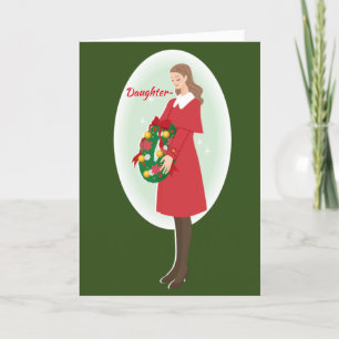 ETT DAUGHTERS CHRISTMAS-KORT TACK KORT
