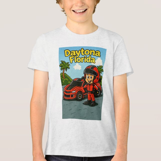 Ett Daytona-temed Kids T-shirt (Framsida)