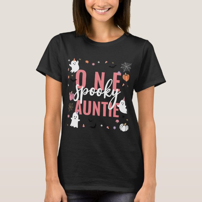 Ett deoky Auntie Rosa Bold Script Halloween T Shirt (Framsida)