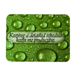 "Ett detaljerat schema" Flexi (Motivation Affirmat Magnet