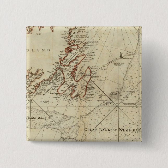Ett diagram över Banker i Newfoundland Knapp (Framsida)
