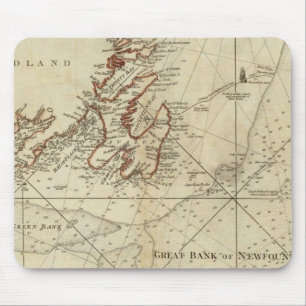 Ett diagram över Banker i Newfoundland Musmatta
