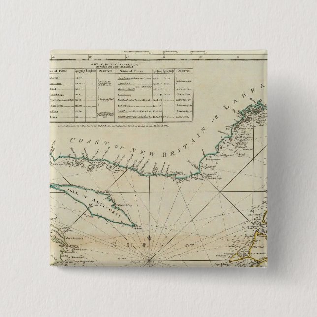 Ett diagram över Bukt i Saint Lawrence Knapp (Framsida)