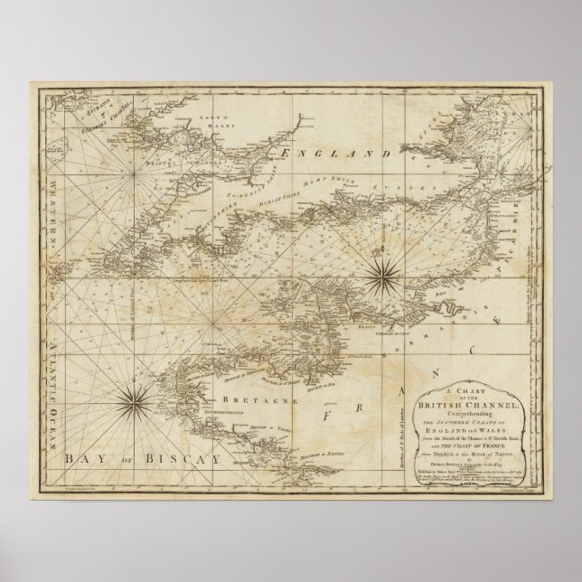Ett diagram över den brittiska kanalen poster (Framsidan)