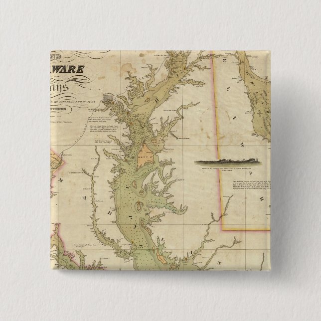 Ett diagram över segmenten Chesapeake och Delaware Knapp (Framsida)