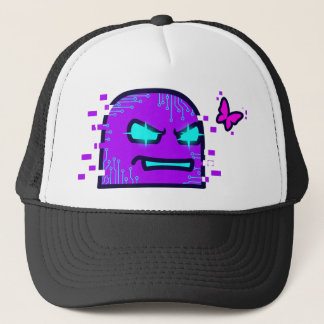 Ett digitalt kreativ i en cyberpunk stil keps