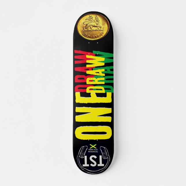 ETT DRAG   JMT 7 3/4" Skateboarddäck Mini Skateboard Bräda 18,5 Cm (Framsida)